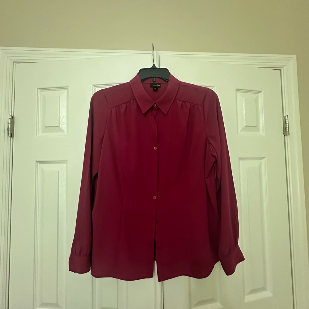 Women's Burgundy Blouse